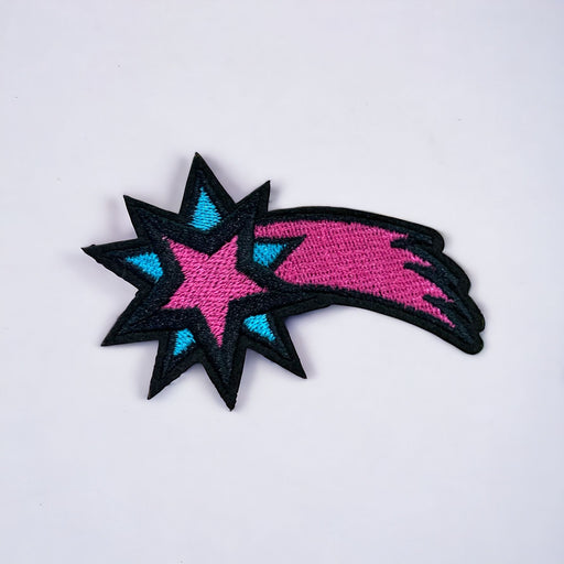 Shooting Star Embroidered Iron-On Patch