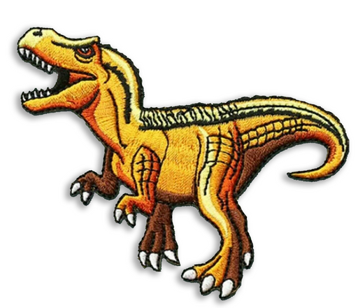 Allosaurus Jurassic Embroidered Iron-On Patch