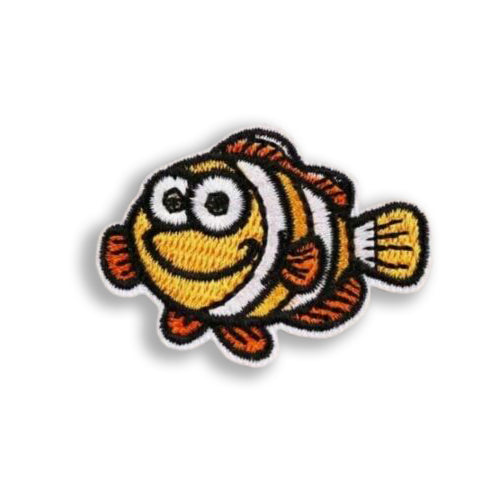 SeaLife Clownfish Embroidered Iron-On Patch