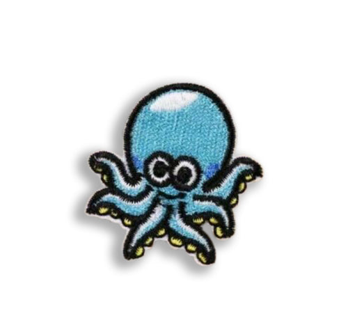 SeaLife Octopus Embroidered Iron-On Patch