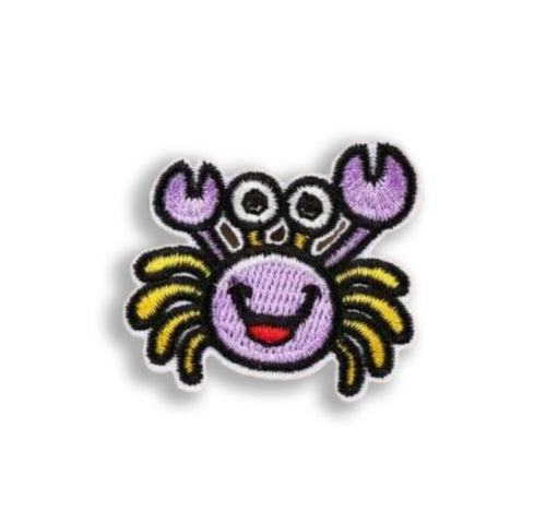 SeaLife Crab Embroidered Iron-On Patch