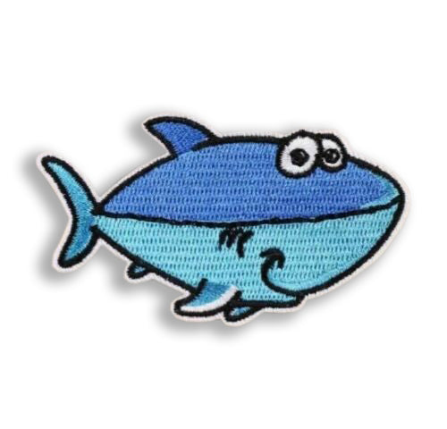 SeaLife Shark Embroidered Iron-On Patch