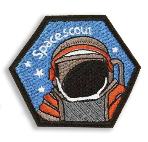 Space Scout Astronaut Embroidered Iron-On Patch