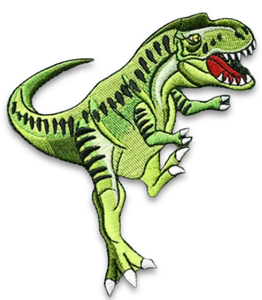 T-Rex Jurassic Embroidered Iron-On Patch