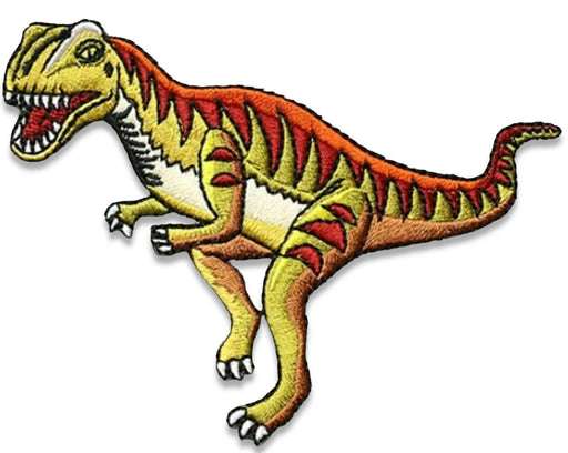 Velociraptor Jurassic Embroidered Iron-On Patch