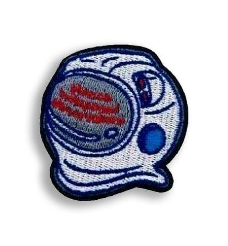Space Astronaut Helmet 6cm Embroidered Iron-On Patch