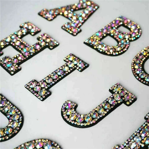 Rhinestone 4.7cm Sew On Patch Letters