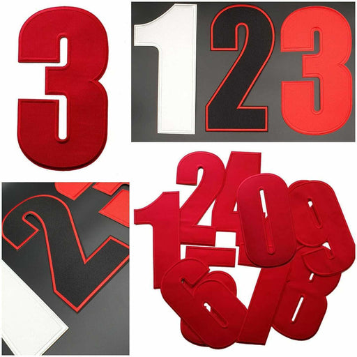 Extra Large Jersey 22cm Iron-On Patch Numbers