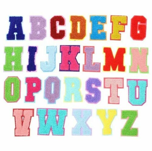 Multi-Coloured Chenille Pop Edition 7cm Sew-On Patch Letters