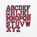 Varsity Red 9.8cm Iron-On Patch Letters 