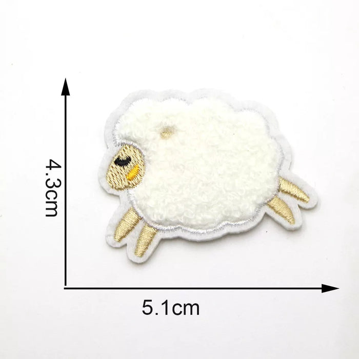 Sheep 5.1cm Chenille Iron-on Kids Patches