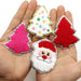 Christmas Chenille Santa & Tree Iron-On Patches