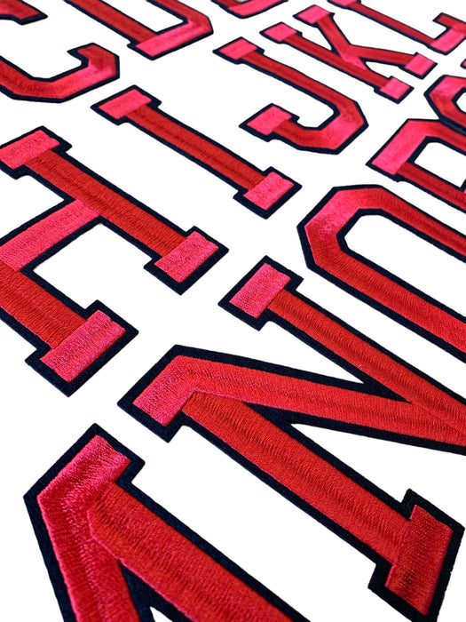 Varsity Red 9.8cm Iron-On Patch Letters