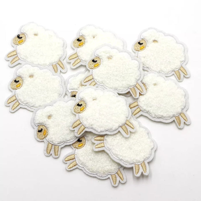 Sheep 5.1cm Chenille Iron-on Kids Patches