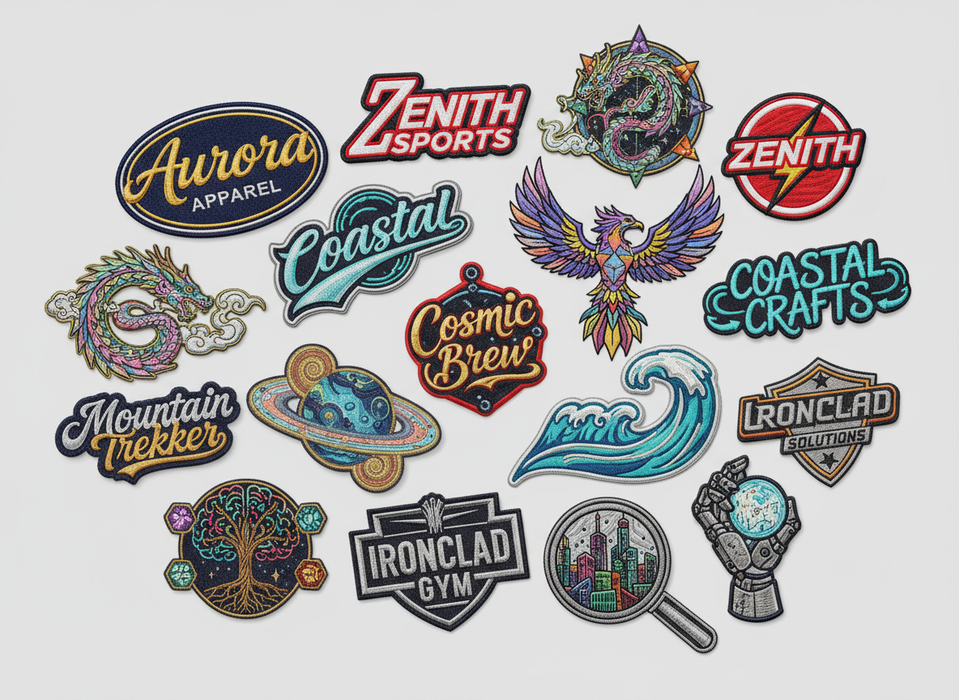 100 Custom Embroidered Iron-On Patches