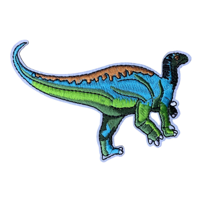 Iguanodon Jurassic 11cm Embroidered Iron-On Patch