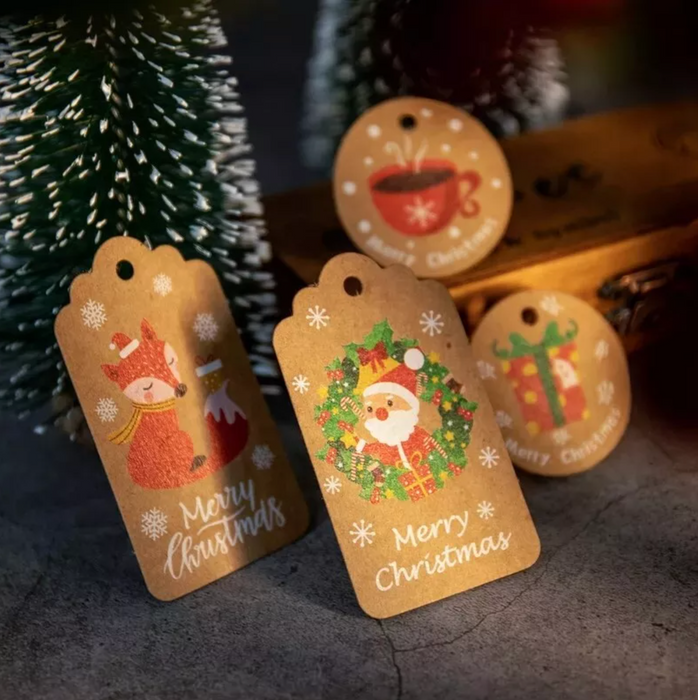 Christmas Gift Tags Set (Pack 100)