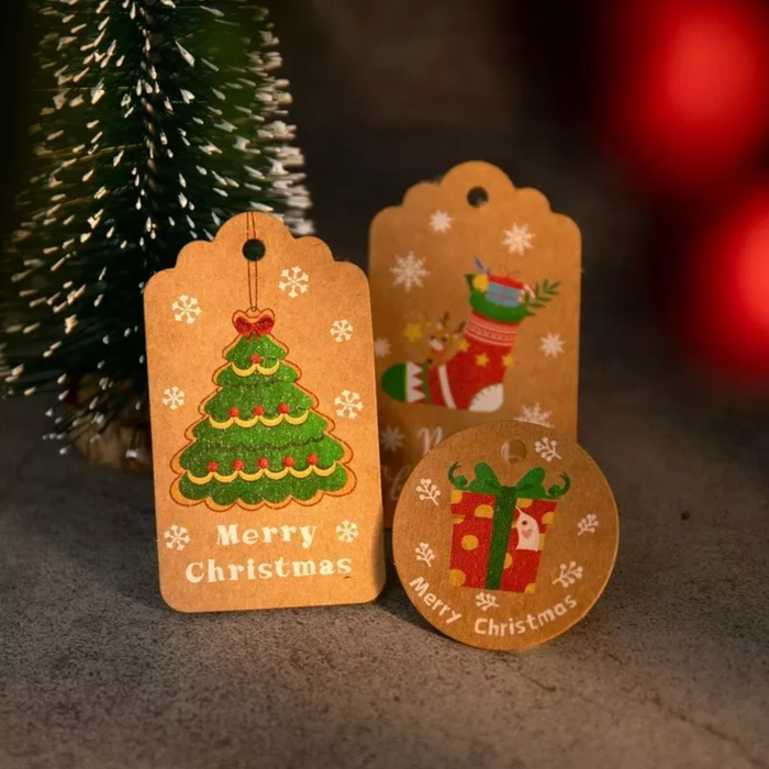 Christmas Gift Tags Set (Pack 100)