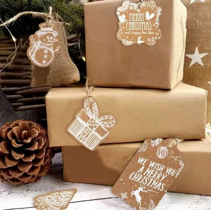Christmas Gift Tags Set (Pack 50)