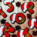 Christmas Santa Hat Chenille 7.5cm Iron On Patch Letters