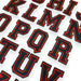 Black Varsity 11.4cm Iron-On Patch Letters & Numbers