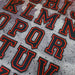 Black Varsity 11.4cm Iron-On Patch Letters & Numbers
