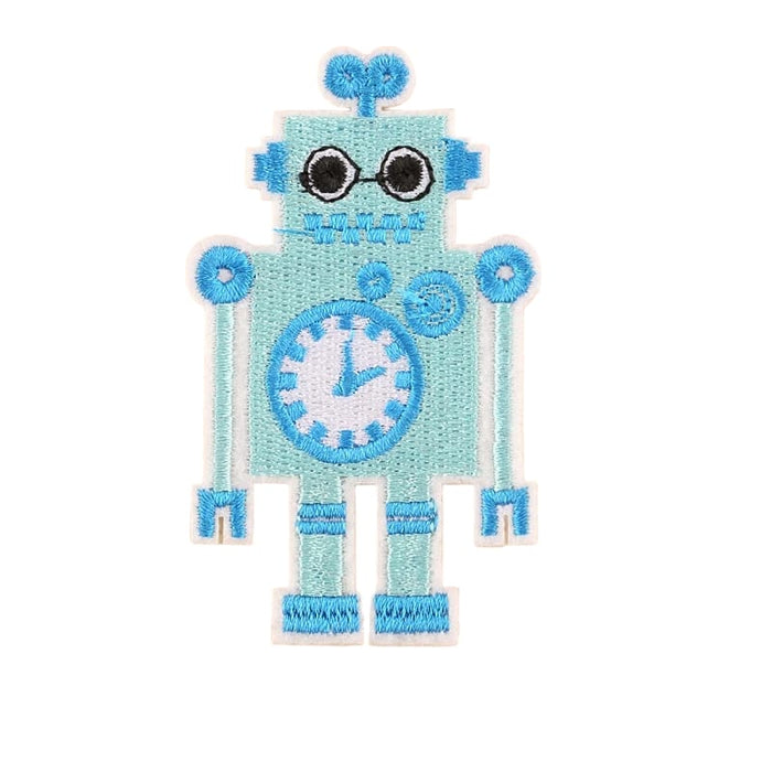 Robot Embroidered Iron-On Patch — Patches