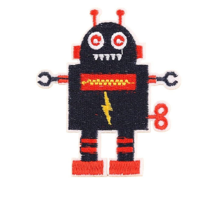 Robot Embroidered Iron-On Patch — Patches