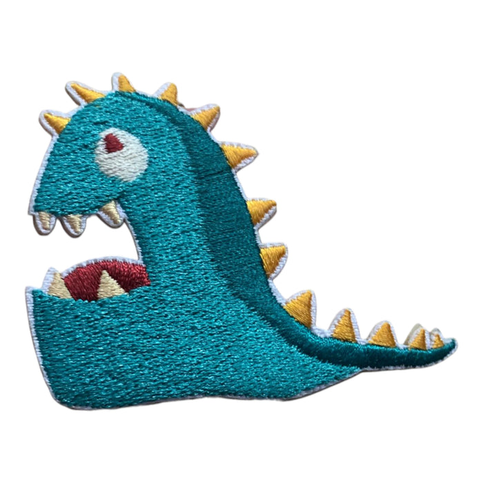 Spiky Slime Monster Embroidered 6.5cm Iron-On Patch