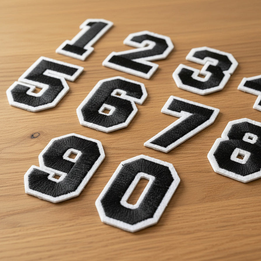 Embroidered Patch Numbers