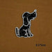 Black Dog Puppy Rhinestone Iron-On Patch