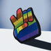 Rainbow Peace Embroidered 9.5cm Iron-On Patch