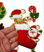 Christmas Chenille Santa Reindeer Snowman Tree Iron-On Patches