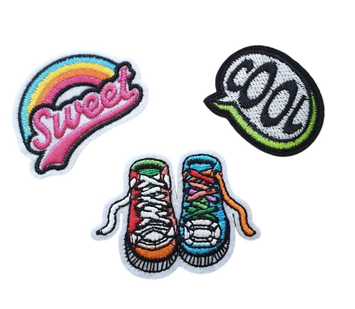 Cool Sweet Trainers Embroidered Iron-On Patch — Patches 