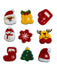 Christmas Chenille Santa Stocking Snowman Tree Iron-On Patches
