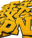 Varsity Style Yellow 10.5cm Chenille Iron-On Patch Letters