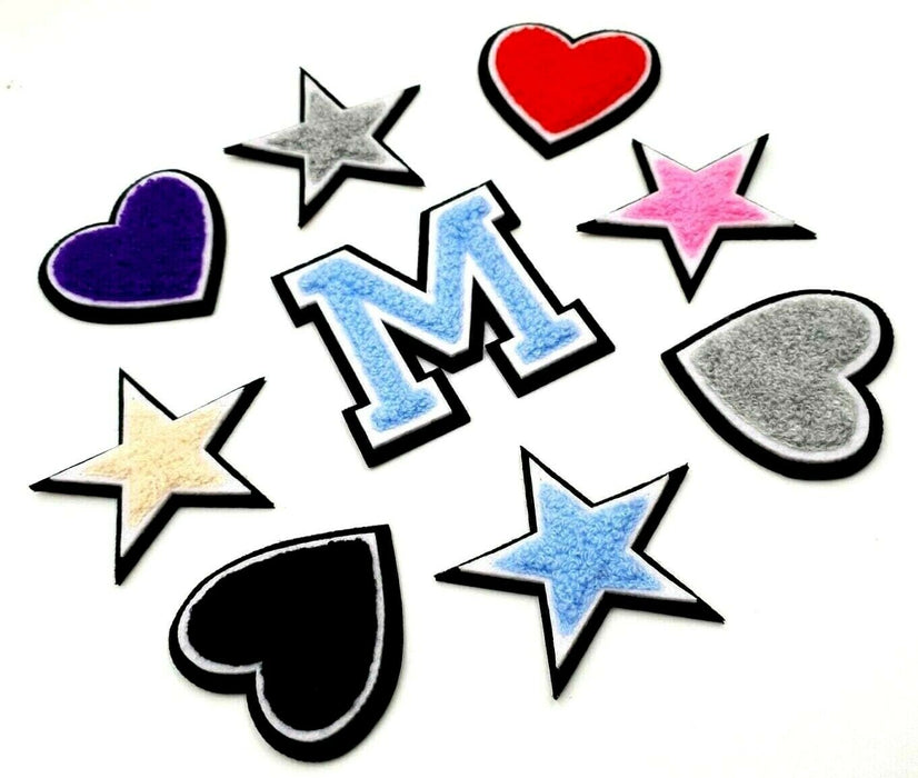 3D Varsity Style Multicolored 7.5cm Chenille Iron-On Patch Letters