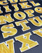 Gold Embroidered 5.5cm Iron On Patch Letters