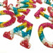 Rainbow Pearl Rhinestone 4.6cm Iron On Patch Letters