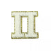 Greek Alphabet Chenille 6.3cm Iron-On Patches