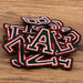 Black, White & Red Retro 4.5cm Iron-On Patch Letters