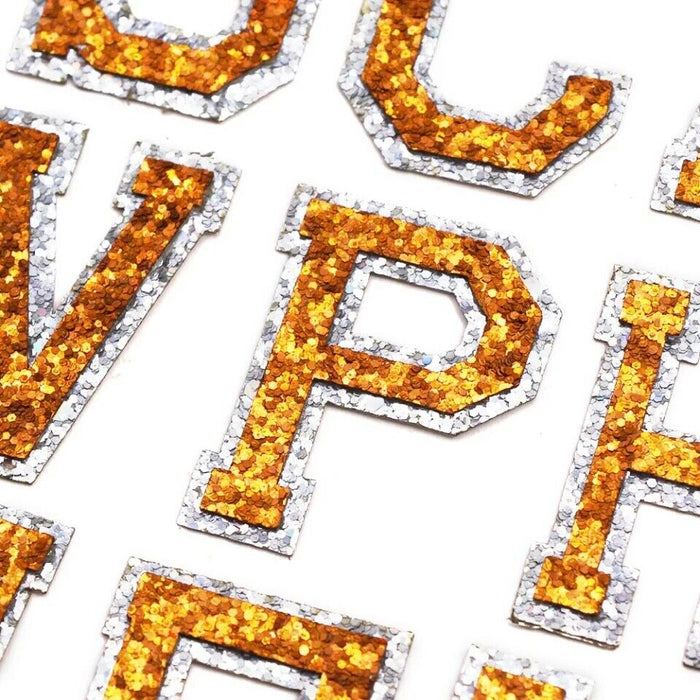 Iron On Letter Patches - Orange Embroidered 'K' Patch | Appliques For Clothing, Jackets, Hats, Bags