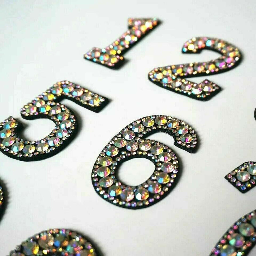 Rhinestone Patch Numbers