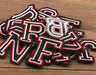 Black, White & Red Retro 4.5cm Iron-On Patch Letters